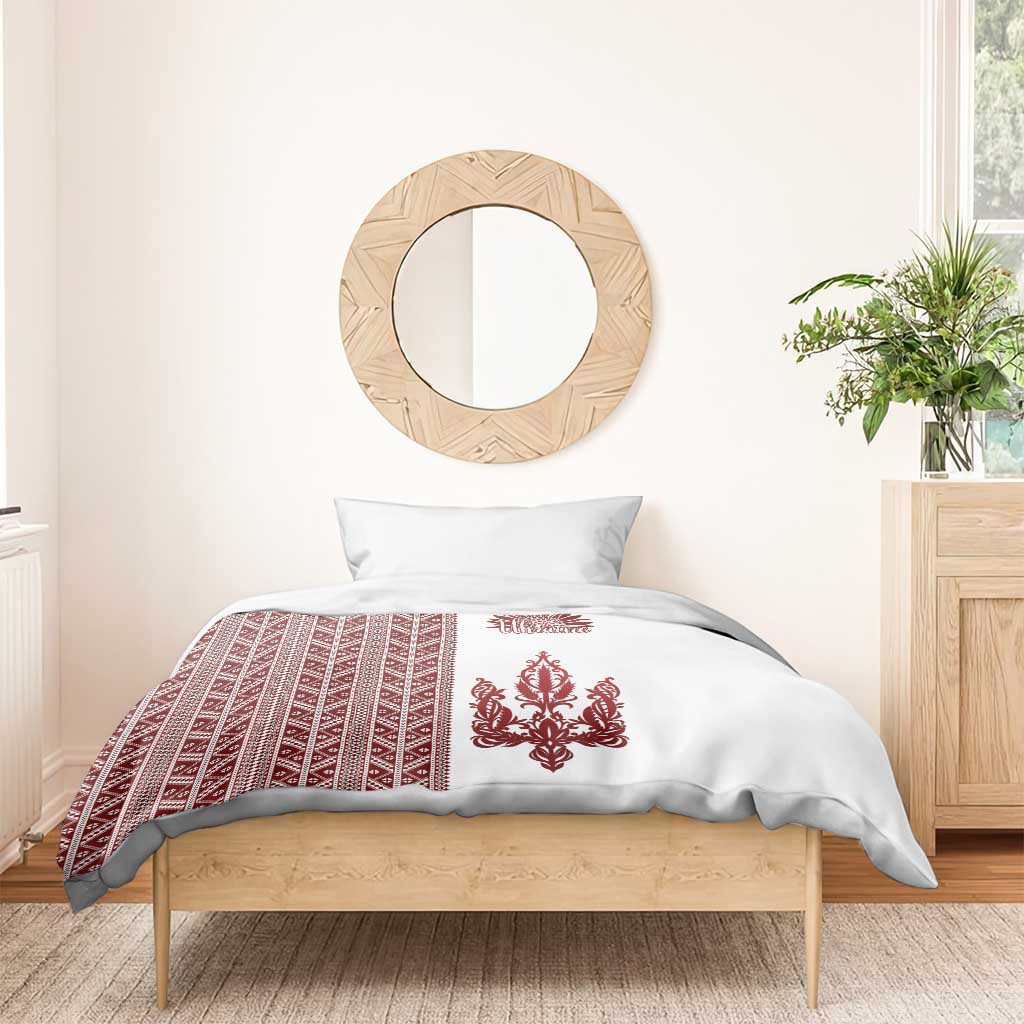 Ukraine Vyshyvanka Pattern Bedding Set Ukrainian Trident
