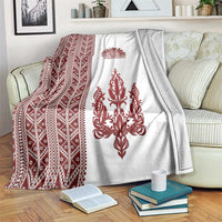 Ukraine Vyshyvanka Pattern Blanket Ukrainian Trident