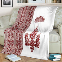 Ukraine Vyshyvanka Pattern Blanket Ukrainian Trident