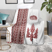 Ukraine Vyshyvanka Pattern Blanket Ukrainian Trident
