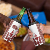 Ukraine Vyshyvanka Pattern 4 in 1 Can Cooler Tumbler Ukrainian Trident