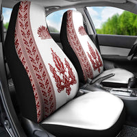 Ukraine Vyshyvanka Pattern Car Seat Cover Ukrainian Trident