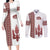 Ukraine Vyshyvanka Pattern Couples Matching Long Sleeve Bodycon Dress and Long Sleeve Button Shirt Ukrainian Trident
