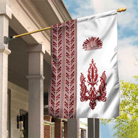 Ukraine Vyshyvanka Pattern Garden Flag Ukrainian Trident