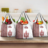 Ukraine Vyshyvanka Pattern Grocery Bag Ukrainian Trident