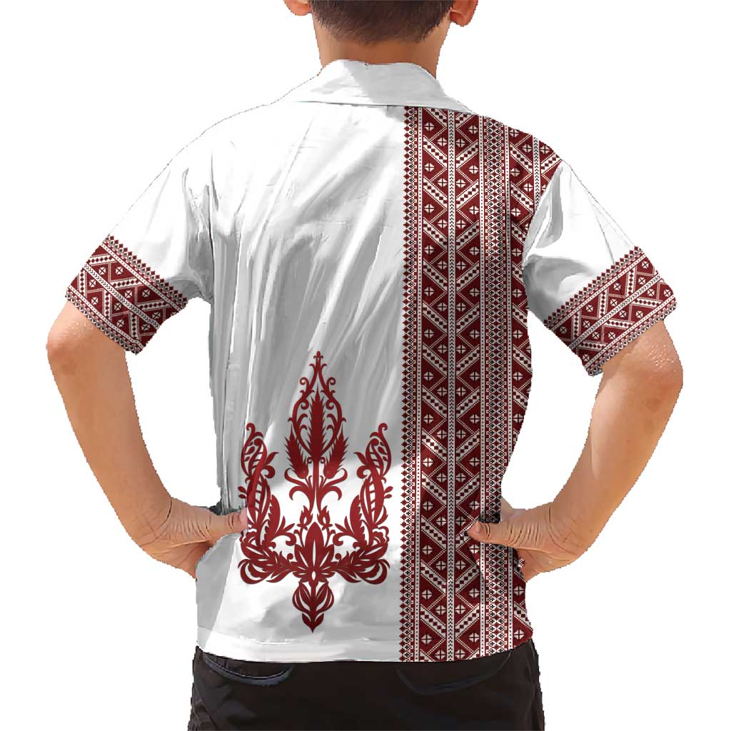 Ukraine Vyshyvanka Pattern Hawaiian Shirt Ukrainian Trident