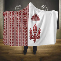 Ukraine Vyshyvanka Pattern Hooded Blanket Ukrainian Trident
