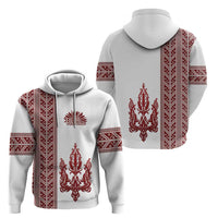 Ukraine Vyshyvanka Pattern Hoodie Ukrainian Trident