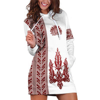 Ukraine Vyshyvanka Pattern Hoodie Dress Ukrainian Trident