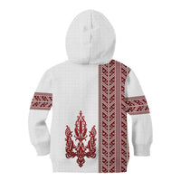 Ukraine Vyshyvanka Pattern Kid Hoodie Ukrainian Trident