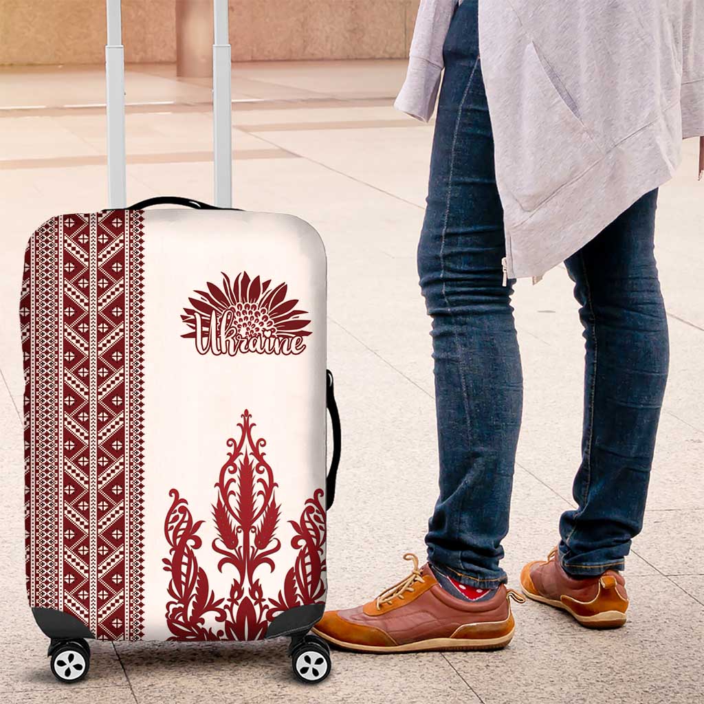 Ukraine Vyshyvanka Pattern Luggage Cover Ukrainian Trident