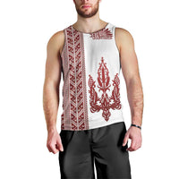 Ukraine Vyshyvanka Pattern Men Tank Top Ukrainian Trident