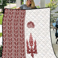 Ukraine Vyshyvanka Pattern Quilt Ukrainian Trident