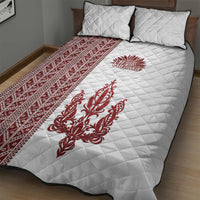 Ukraine Vyshyvanka Pattern Quilt Bed Set Ukrainian Trident