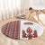 Ukraine Vyshyvanka Pattern Round Carpet Ukrainian Trident