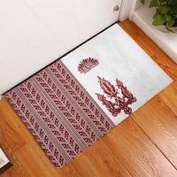 Ukraine Vyshyvanka Pattern Rubber Doormat Ukrainian Trident