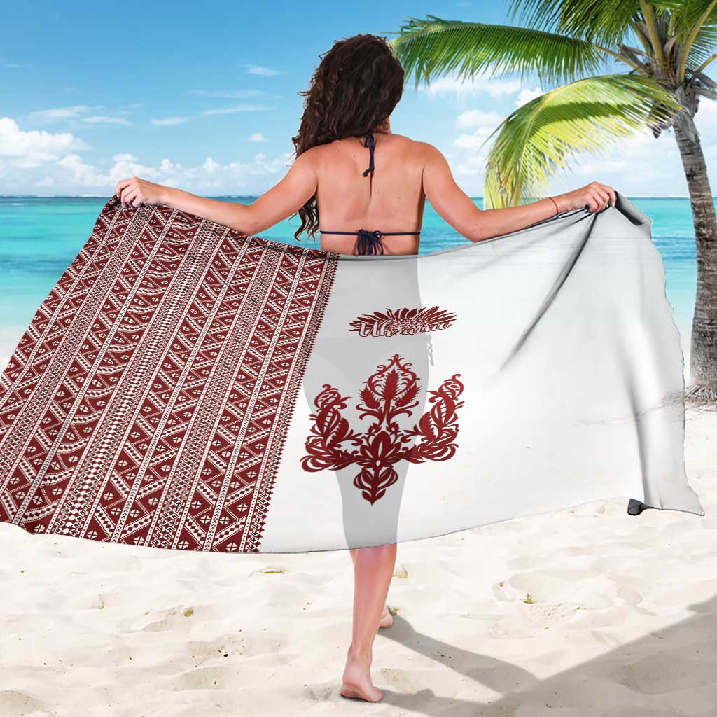 Ukraine Vyshyvanka Pattern Sarong Ukrainian Trident