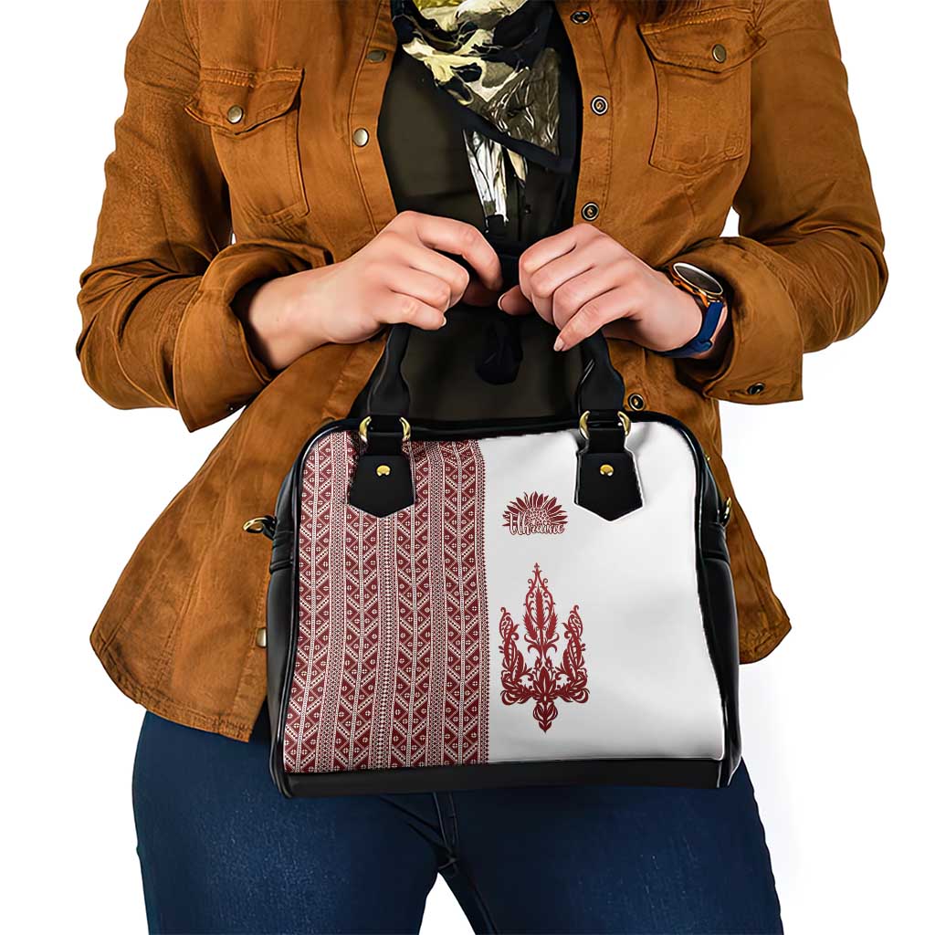 Ukraine Vyshyvanka Pattern Shoulder Handbag Ukrainian Trident