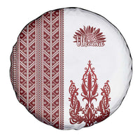 Ukraine Vyshyvanka Pattern Spare Tire Cover Ukrainian Trident