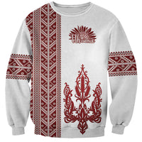 Ukraine Vyshyvanka Pattern Sweatshirt Ukrainian Trident