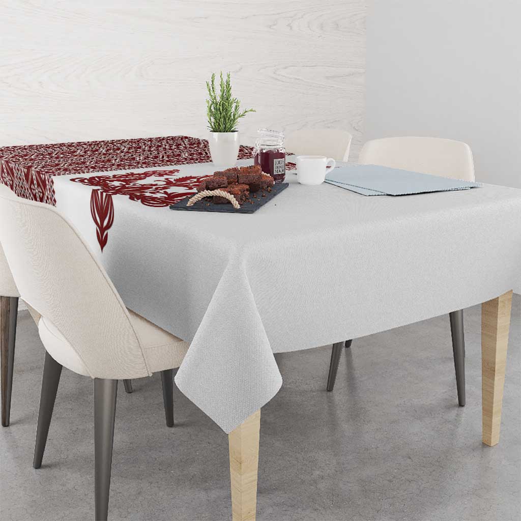 Ukraine Vyshyvanka Pattern Tablecloth Ukrainian Trident