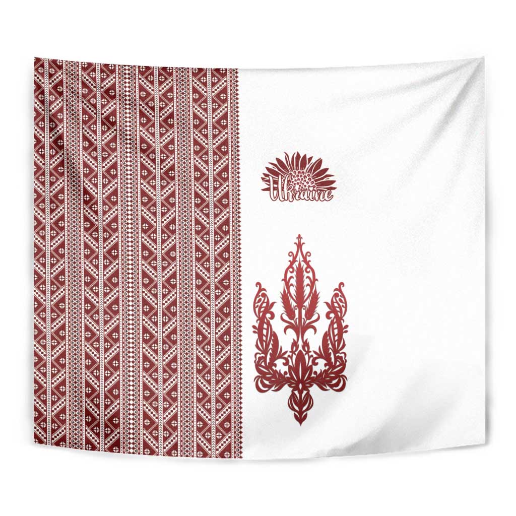 Ukraine Vyshyvanka Pattern Tapestry Ukrainian Trident