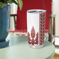 Ukraine Vyshyvanka Pattern Tumbler Cup Ukrainian Trident