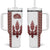 Ukraine Vyshyvanka Pattern Tumbler With Handle Ukrainian Trident