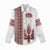 Ukraine Vyshyvanka Pattern Women Casual Shirt Ukrainian Trident
