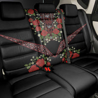 Traditional Ukrainian Costume Back Car Seat Cover Red Floral Embroidery Style