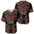 Traditional Ukrainian Costume Baseball Jersey Red Floral Embroidery Style