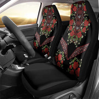 Traditional Ukrainian Costume Car Seat Cover Red Floral Embroidery Style