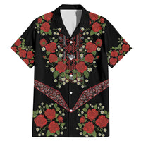 Traditional Ukrainian Costume Family Matching Mermaid Dress and Hawaiian Shirt Red Floral Embroidery Style