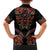 Traditional Ukrainian Costume Family Matching Summer Maxi Dress and Hawaiian Shirt Red Floral Embroidery Style