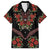 Traditional Ukrainian Costume Family Matching Summer Maxi Dress and Hawaiian Shirt Red Floral Embroidery Style