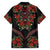 Traditional Ukrainian Costume Family Matching Summer Maxi Dress and Hawaiian Shirt Red Floral Embroidery Style