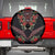 Traditional Ukrainian Costume Spare Tire Cover Red Floral Embroidery Style