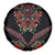 Traditional Ukrainian Costume Spare Tire Cover Red Floral Embroidery Style