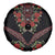 Traditional Ukrainian Costume Spare Tire Cover Red Floral Embroidery Style