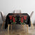 Traditional Ukrainian Costume Tablecloth Red Floral Embroidery Style