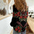 Traditional Ukrainian Costume Women Casual Shirt Red Floral Embroidery Style