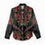 Traditional Ukrainian Costume Women Casual Shirt Red Floral Embroidery Style