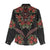 Traditional Ukrainian Costume Women Casual Shirt Red Floral Embroidery Style