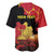 Personalized Macedonia Republic Day Baseball Jersey Ilinden Monument Red Poppy - Wonder Print Shop