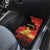 Personalized Macedonia Republic Day Car Mats Ilinden Monument Red Poppy - Wonder Print Shop