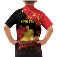 Personalized Macedonia Republic Day Family Matching Mermaid Dress and Hawaiian Shirt Ilinden Monument Red Poppy - Wonder Print Shop