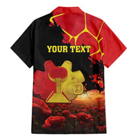 Personalized Macedonia Republic Day Family Matching Mermaid Dress and Hawaiian Shirt Ilinden Monument Red Poppy - Wonder Print Shop