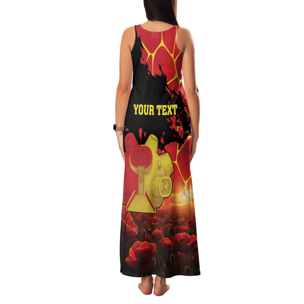 Personalized Macedonia Republic Day Family Matching Tank Maxi Dress and Hawaiian Shirt Ilinden Monument Red Poppy - Wonder Print Shop