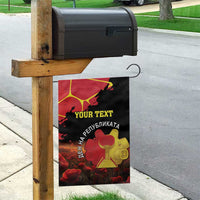 Personalized Macedonia Republic Day Garden Flag Ilinden Monument Red Poppy - Wonder Print Shop