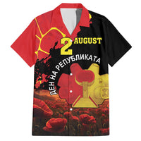 Personalized Macedonia Republic Day Hawaiian Shirt Ilinden Monument Red Poppy - Wonder Print Shop